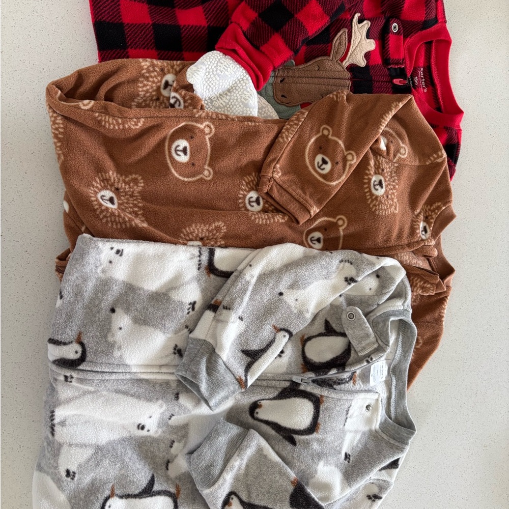 Cozy Baby Pajama Set with Animal Prints